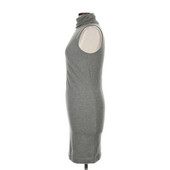 Ralph Lauren Black Label Cashmere Sweater Dress M Turtleneck Mini Short Gray - Picture 4 of 5